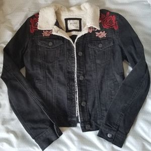 Embroidered jean jacket